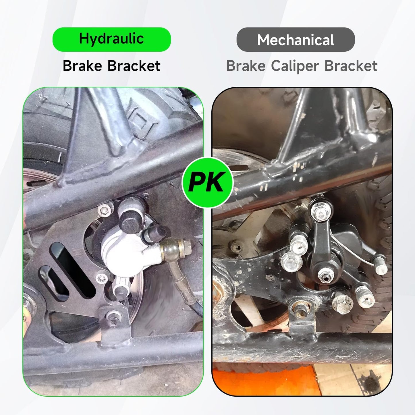 Kit soporte pinza freno hidráulico para minibike 80-105mm