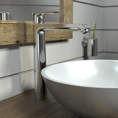Grifo lavabo baño 1 manija 1.5pulg cromado