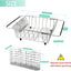 Escurridor platos acero inox con estante ajustable