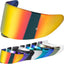 Visor casco completo WS-609 rojo cromado antirreflejos