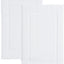 2 Tapetes Baño Algodón Blanco 34x21pulg Suaves Absorbentes