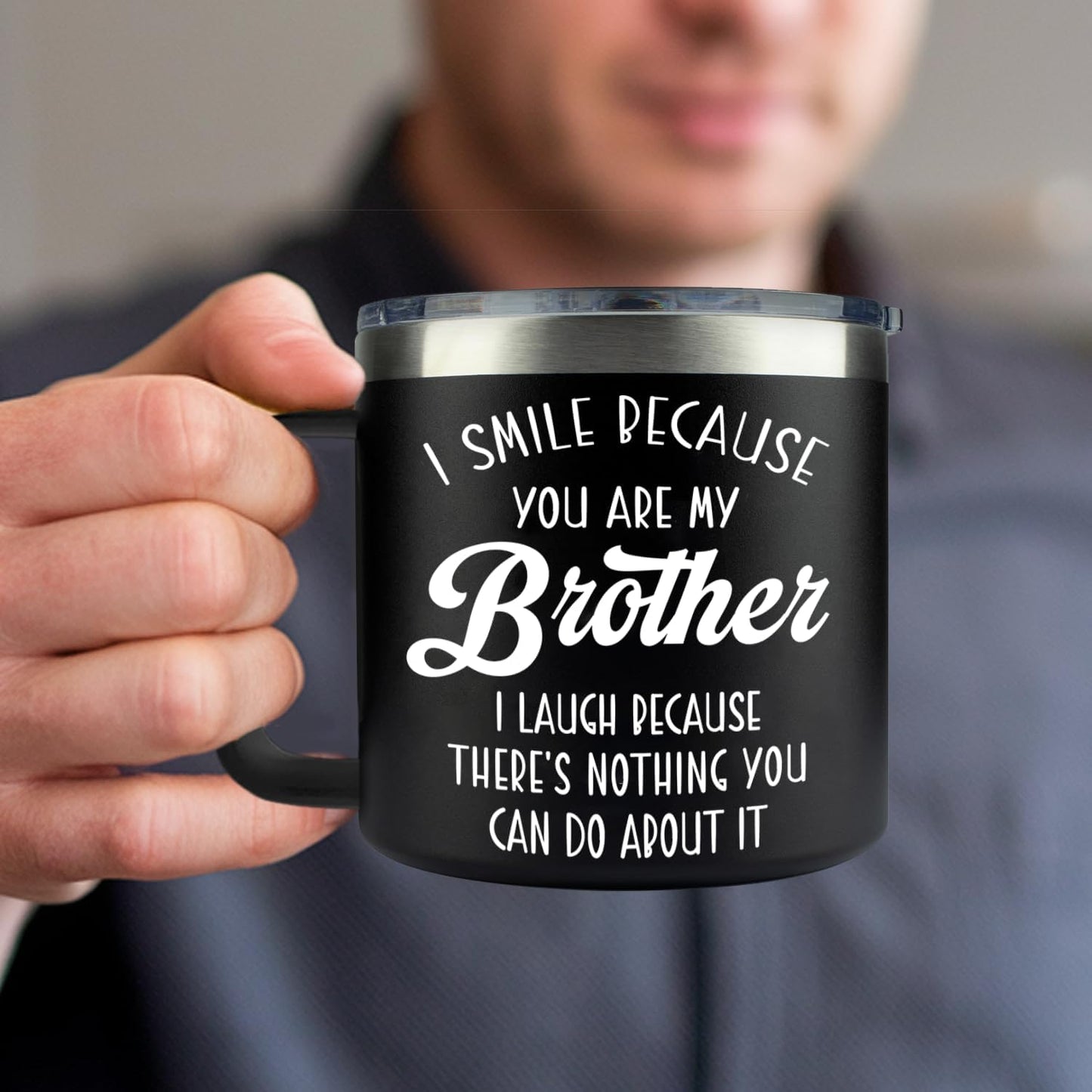 Vaso 14oz regalo Navidad hermano o hermana