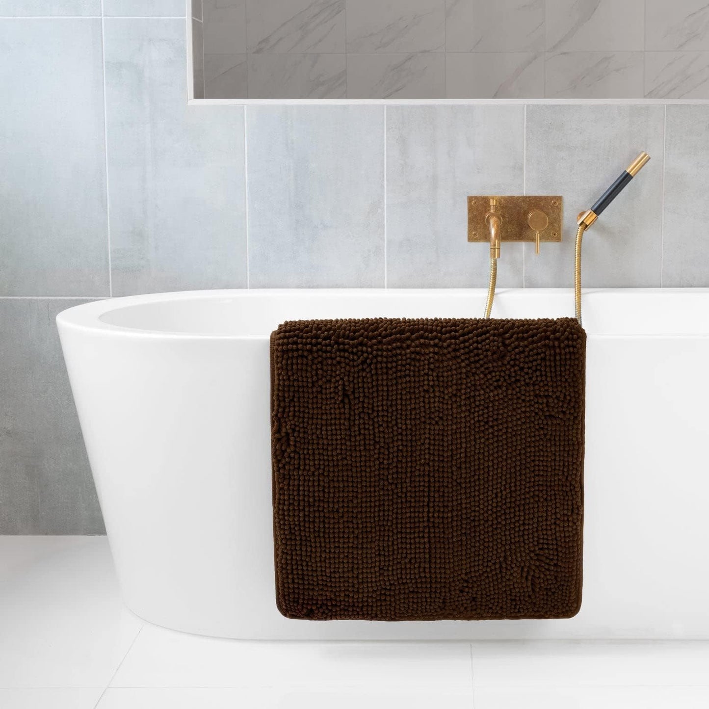 Alfombra baño microfibra ultrasuave antiderrap lavable