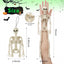 Esqueletos iluminados Halloween 16" set 5 articulados