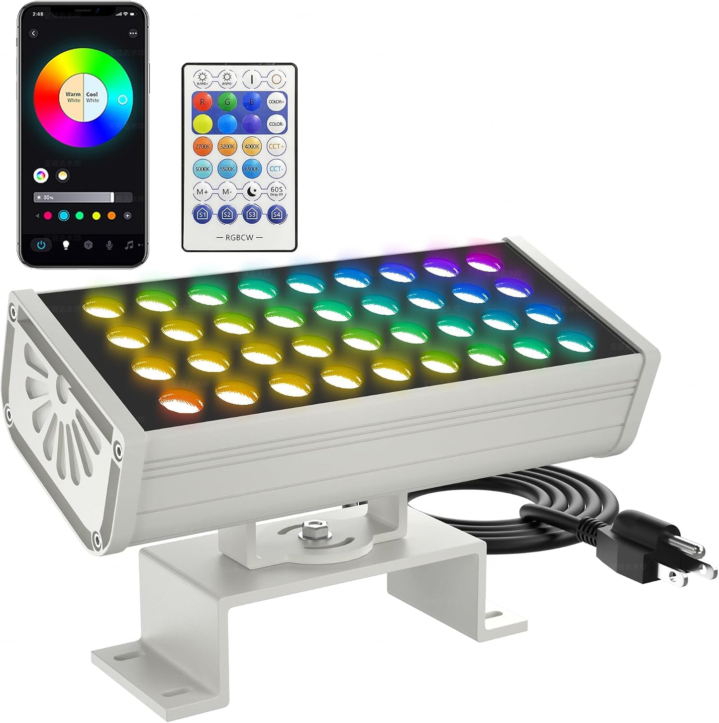 Foco LED Inteligente Barra Exterior Cambio Color IP65 App