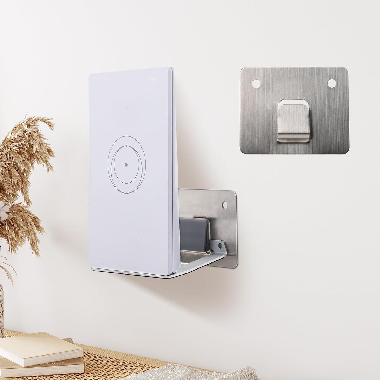 Soporte pared mini enrutador malla sin perforaciones