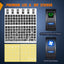 Panel interruptores 8 posiciones PD Tipo C USB 12V aluminio