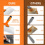 Juego cuchillos spackle 8pulg con raspador y extremo martillo