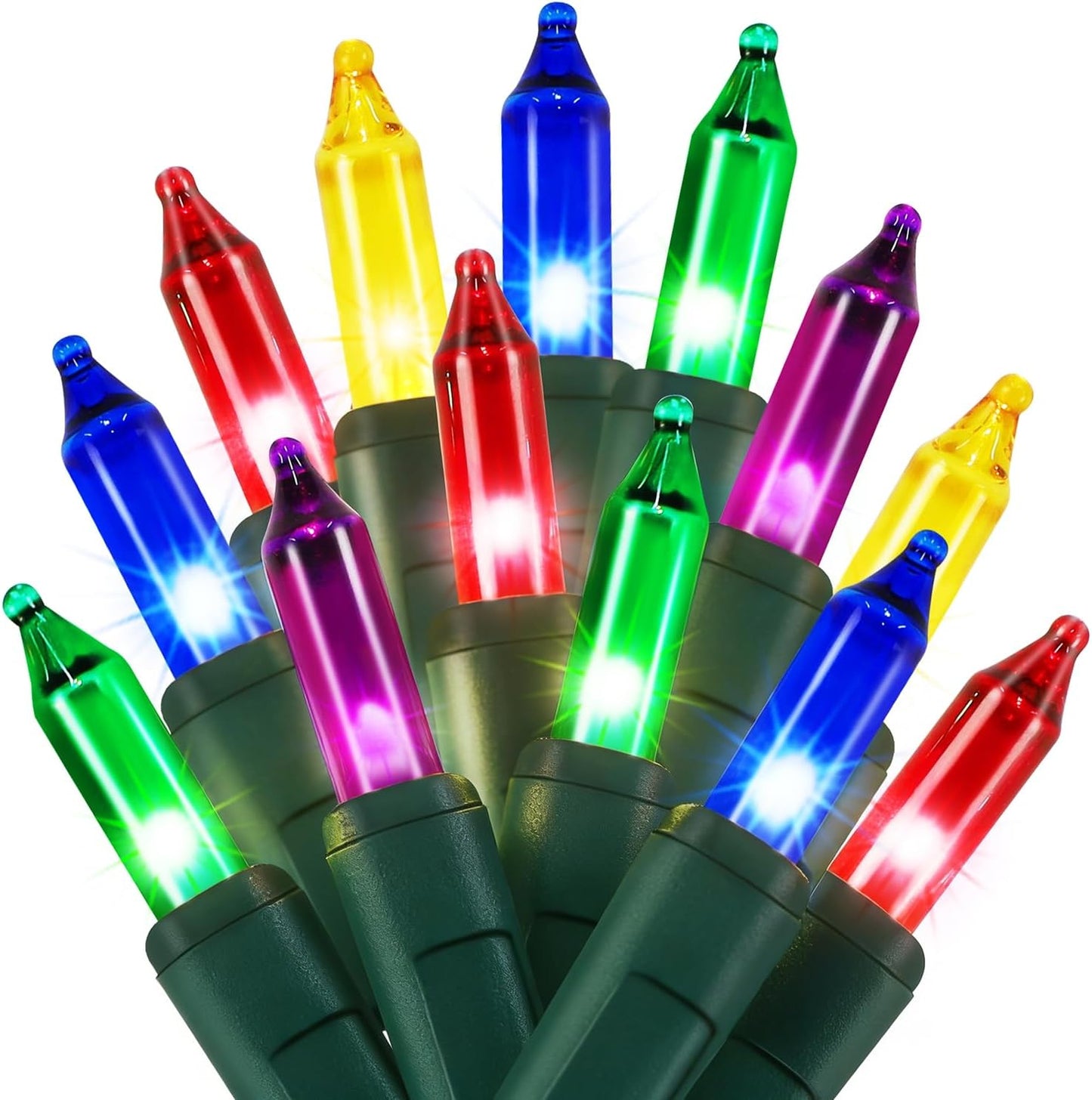 Pack 3 Luces Cadena Navidad Multicolor Interior Exterior