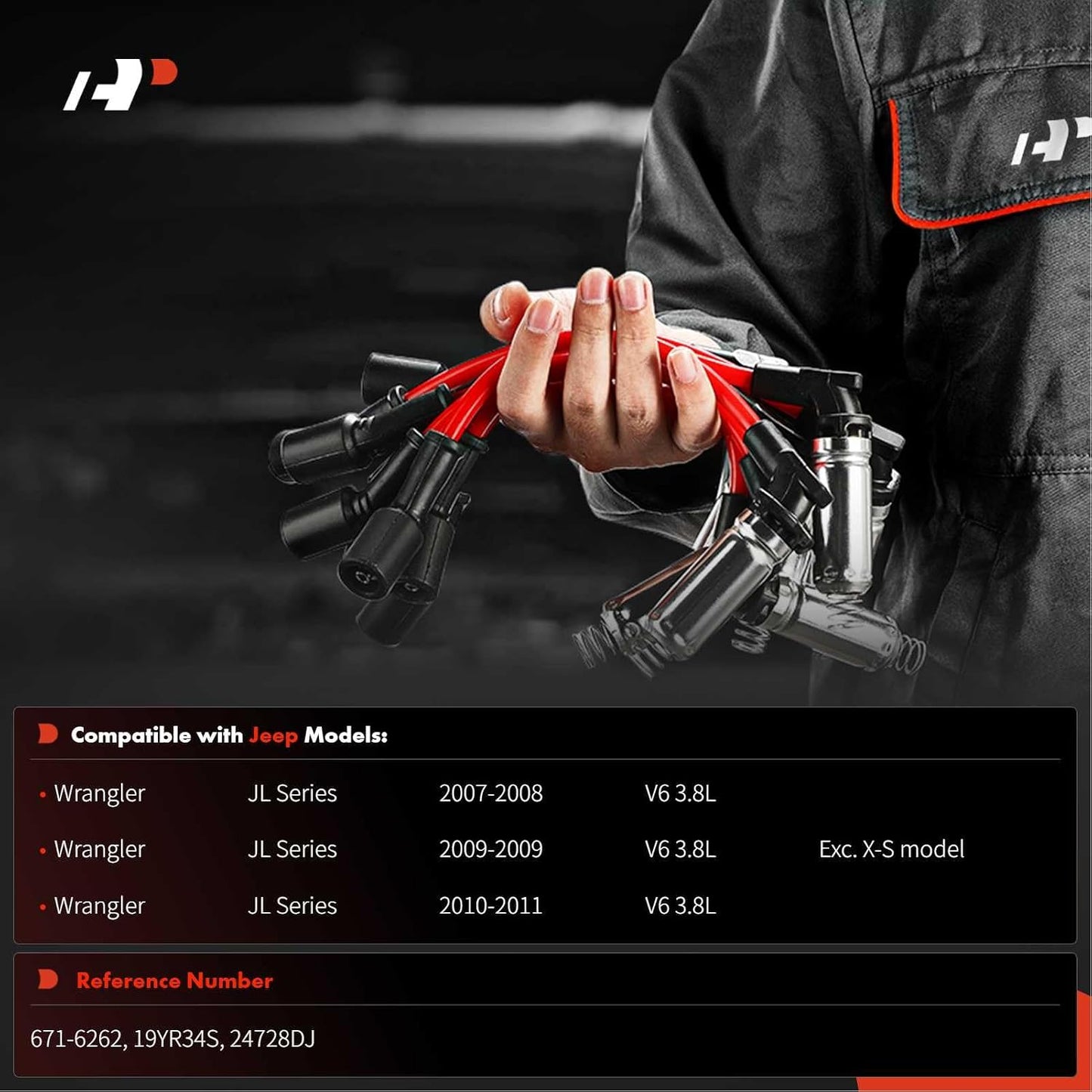 Cable bujía comp Jeep JL Series Wrangler PC Set