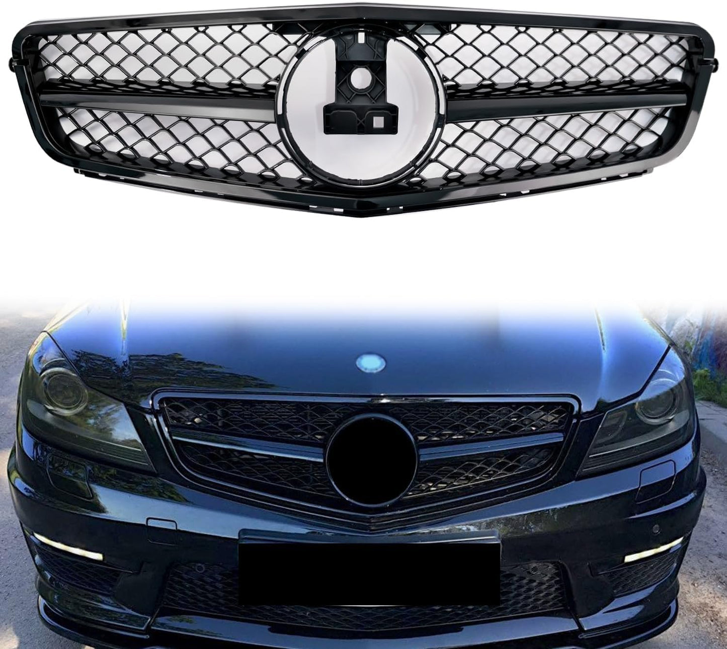 Parrilla frontal clase C Mercedes C250 C300 C no comp C63