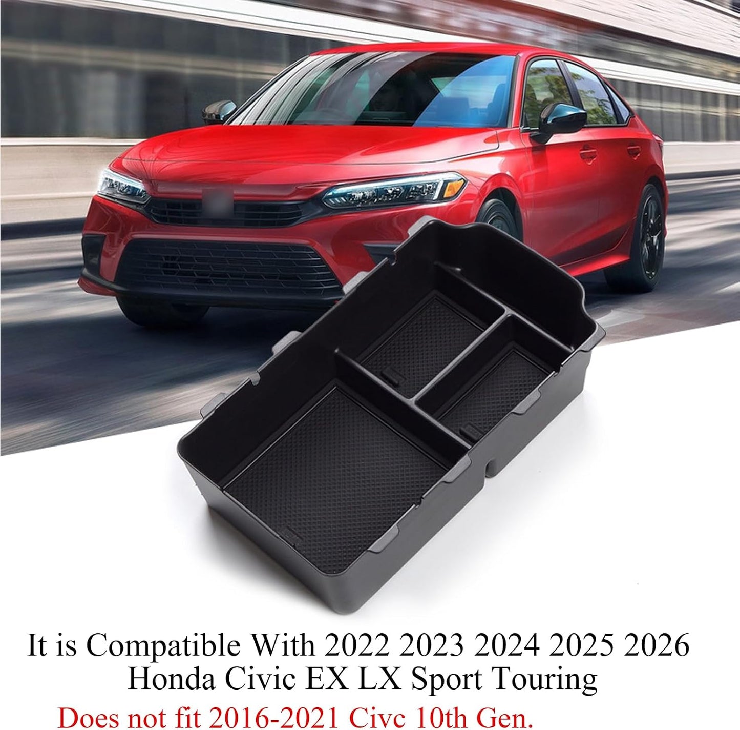 Bandeja consola central Honda Civic EX LX Sport 2022-2026