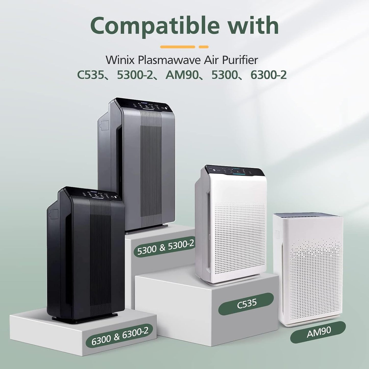 4 Pzas Filtro HEPA para Purificador Winix