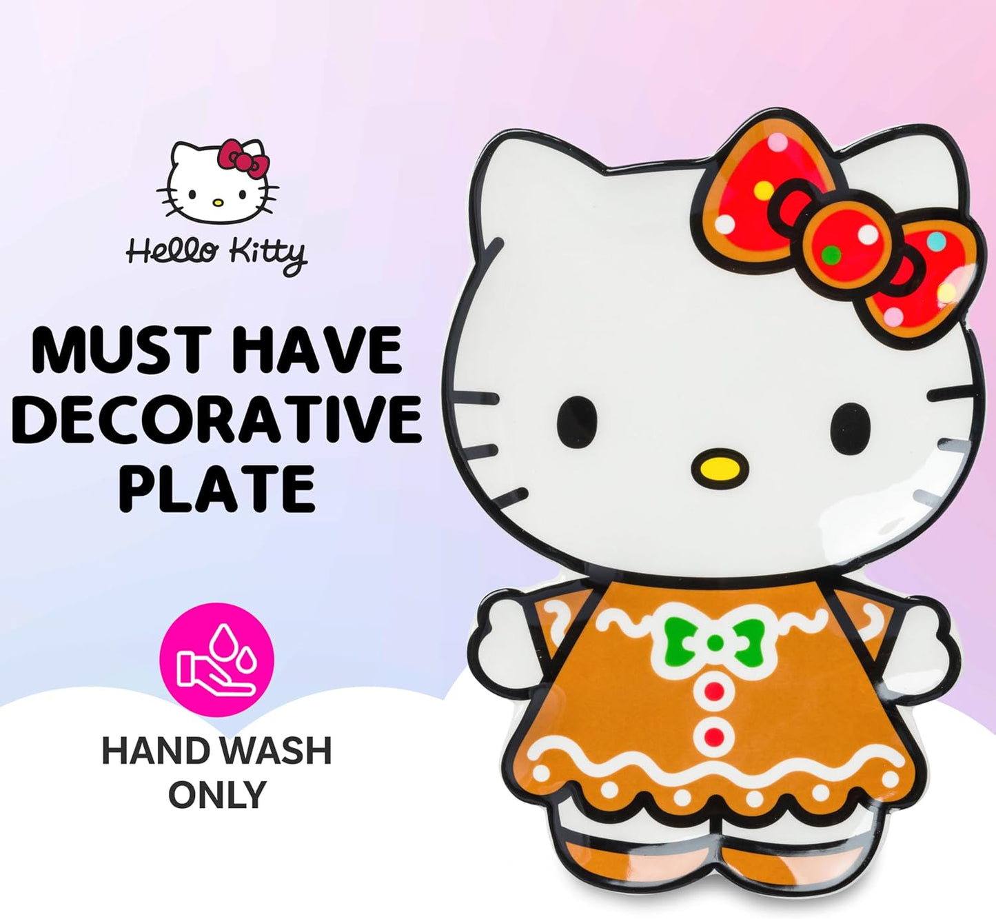 Plato decorativo Hello Kitty cerámica navideño