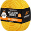 Cuerda trenzada amarilla 1/2pulg x50ft polietileno uso