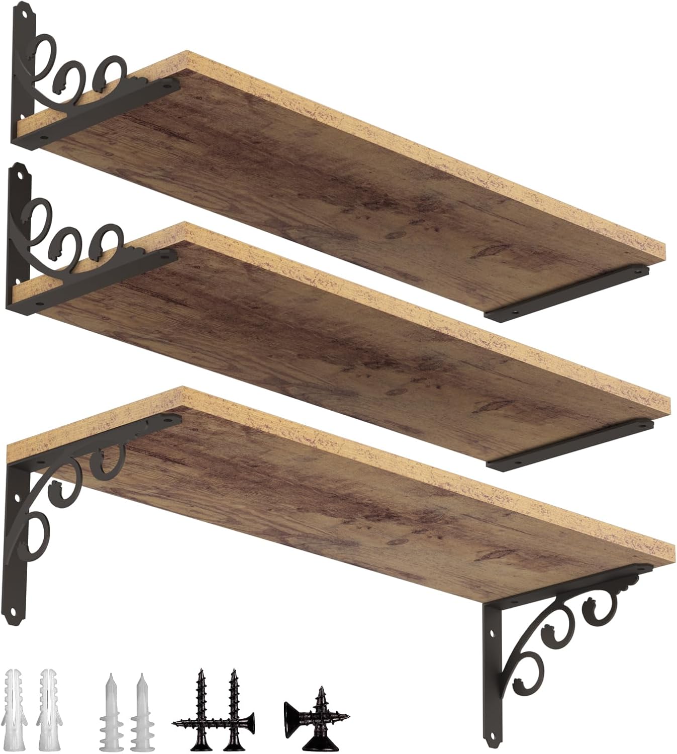 Soportes estante en L para tablero 12-14pulg metal resistente