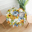 Mantel redondo 60pulg acuarela calabaza girasoles