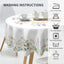 Mantel redondo 60 pulg flores primavera para mesa
