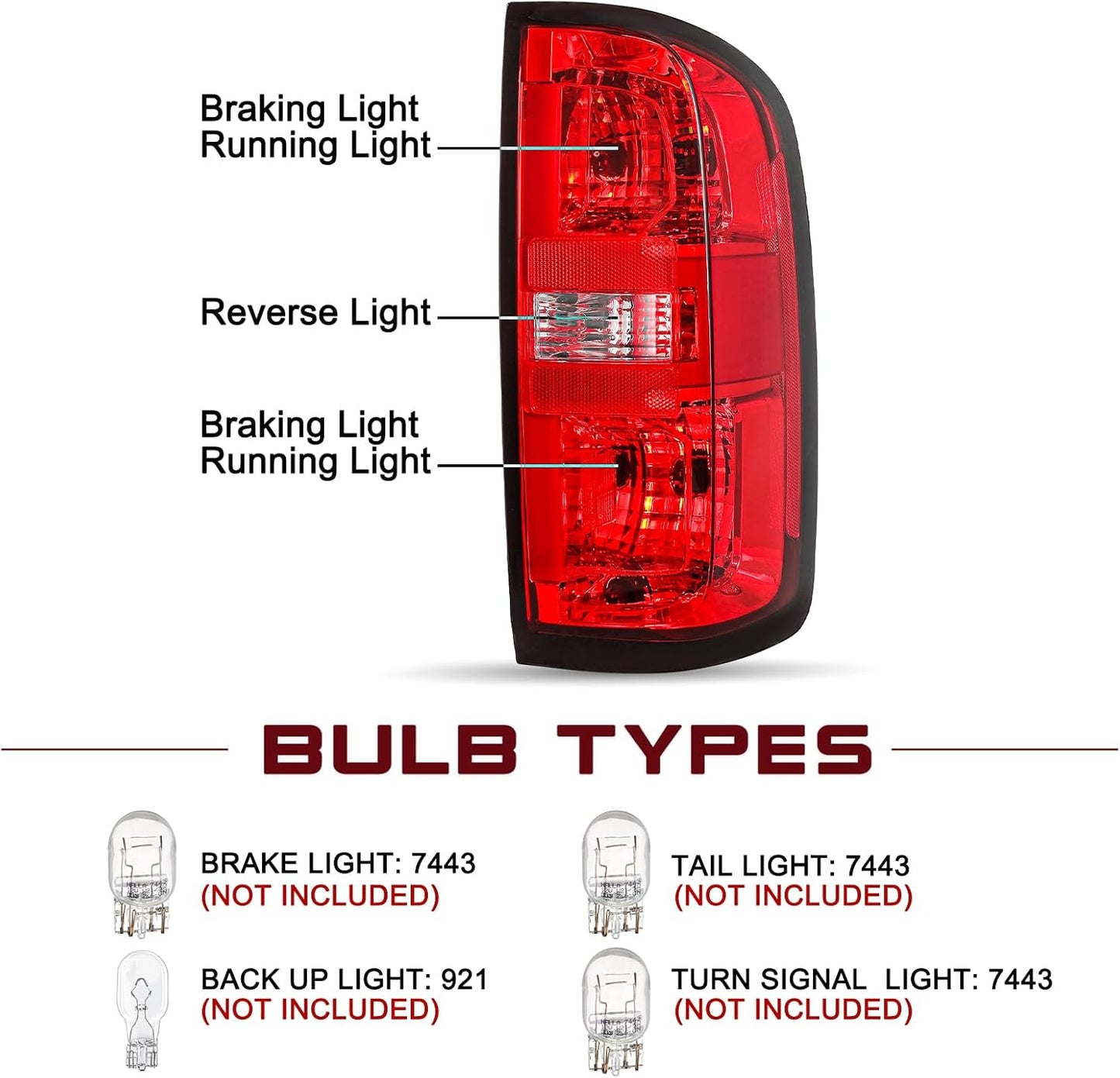 Luz trasera halógena Chevy Colorado 15-22 RH