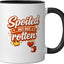 Taza Cerámica Humor Spoiled But Not Rotten Negro/Blanco