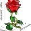 Caja joyería bisagras flor rosa esmaltado decoración hogar