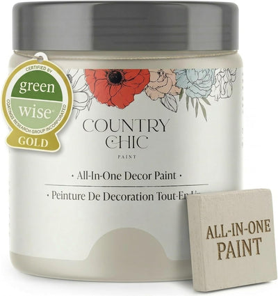 Pintura tiza todo en uno para muebles acabado mate gris claro