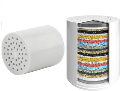 Filtro ducha 2en1 para ducha fija 8pulg suaviza agua