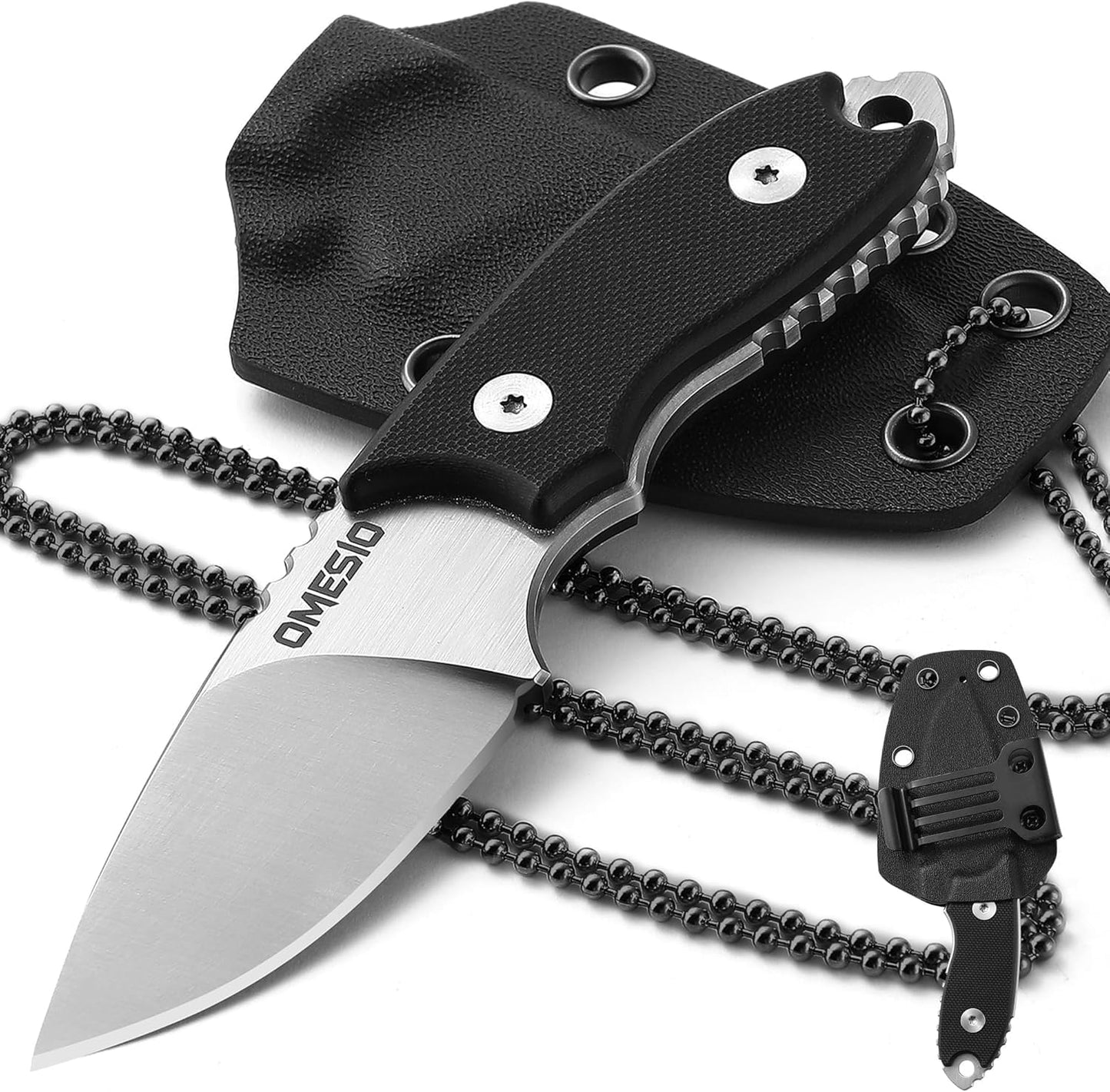 Cuchillo cuello 5.43pulg acero D2 mango G10 táctico