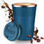 Taza café viaje 12oz acero inox aislada con tapa