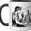 Taza Cerámica Juego Julius Caesar y Brutus Negro/Blanco