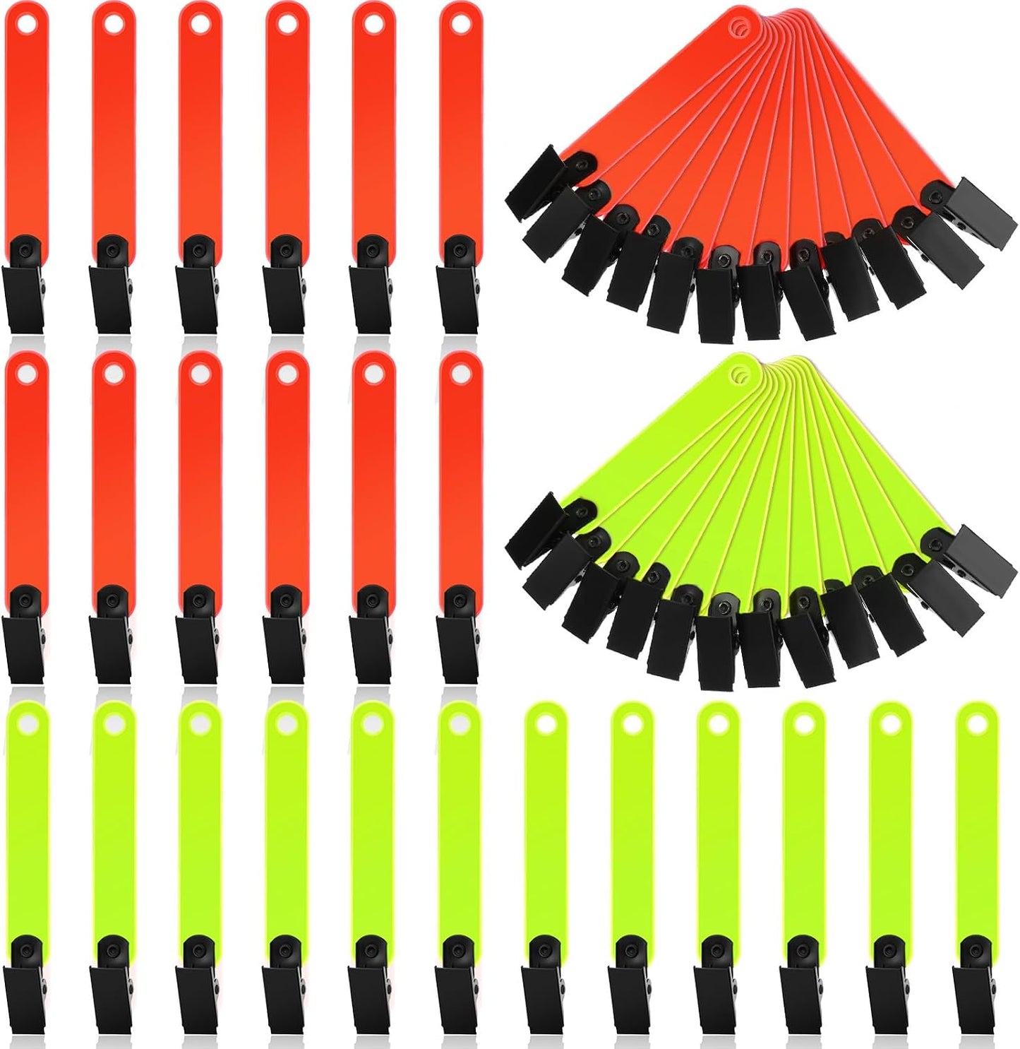 Marcadores sendero reflectantes con clips