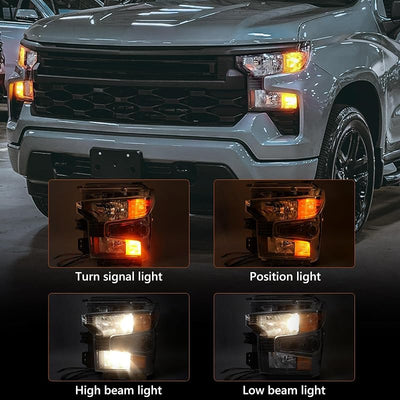 Faro delantero izquierdo Chevy Silverado 1500 22-24
