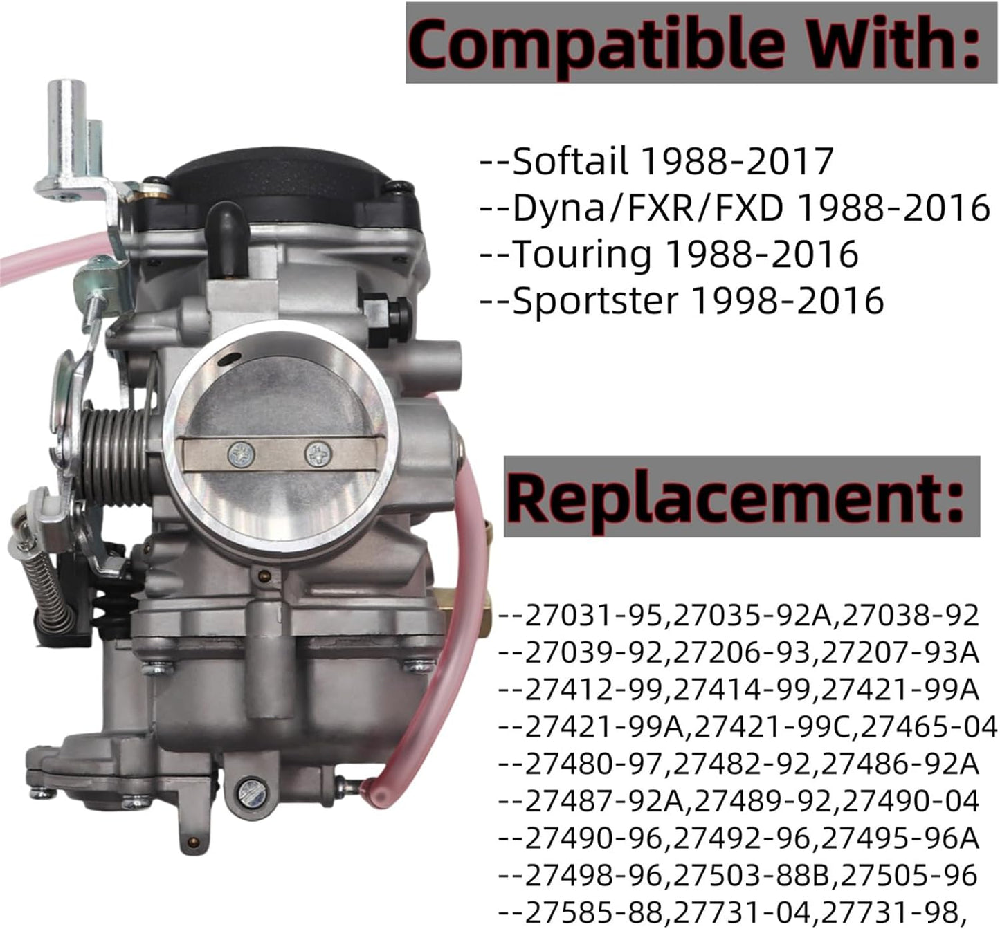 Carburador CV40 comp Harley Sportster 883 1988-06