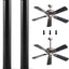 Varilla descendente ventilador techo 12pulg 1pulg diam