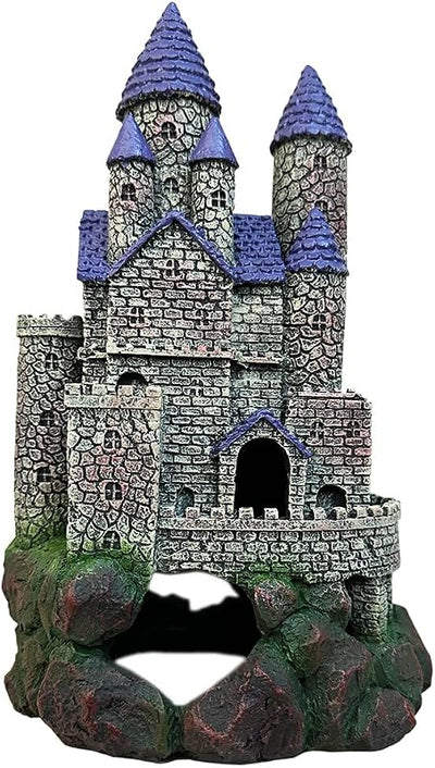 Castillo gótico resina decoración pecera