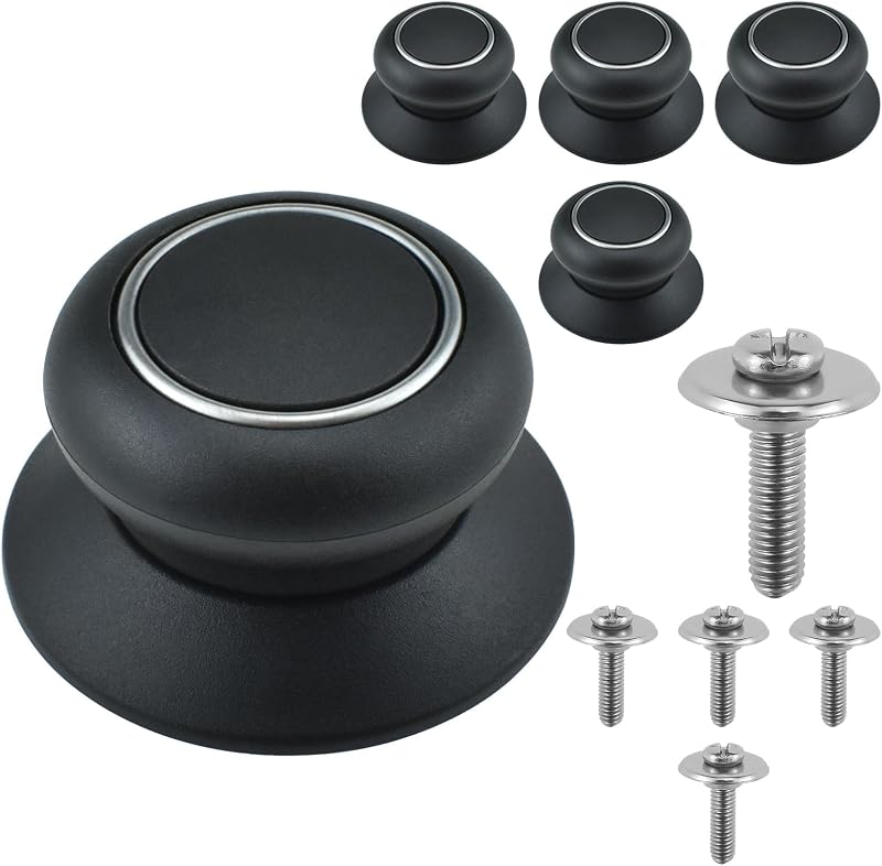 5 Pomas Repuesto Tapa Olla Universal Baquelita Calor