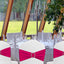 50 Bandas Elastano Rosa Intenso para Sillas Decoración