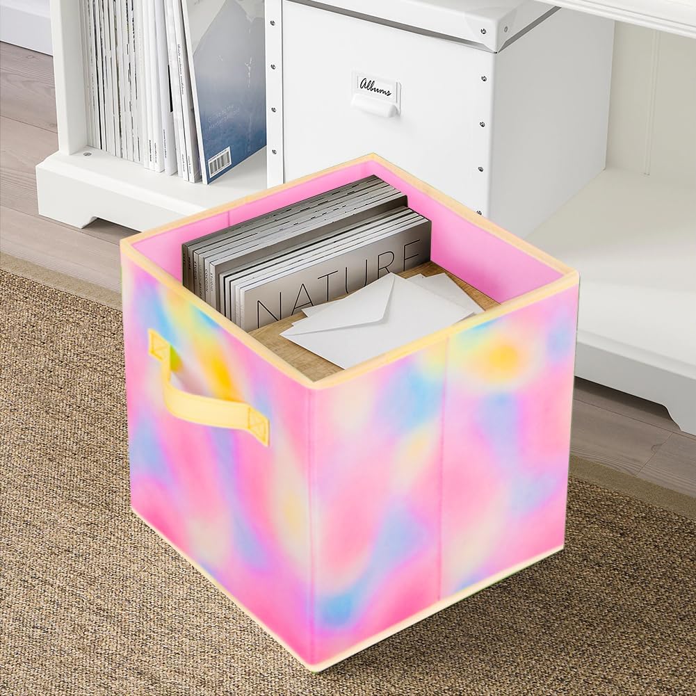 Cubos plegables tela con asas para closet 10.5x11x10.5