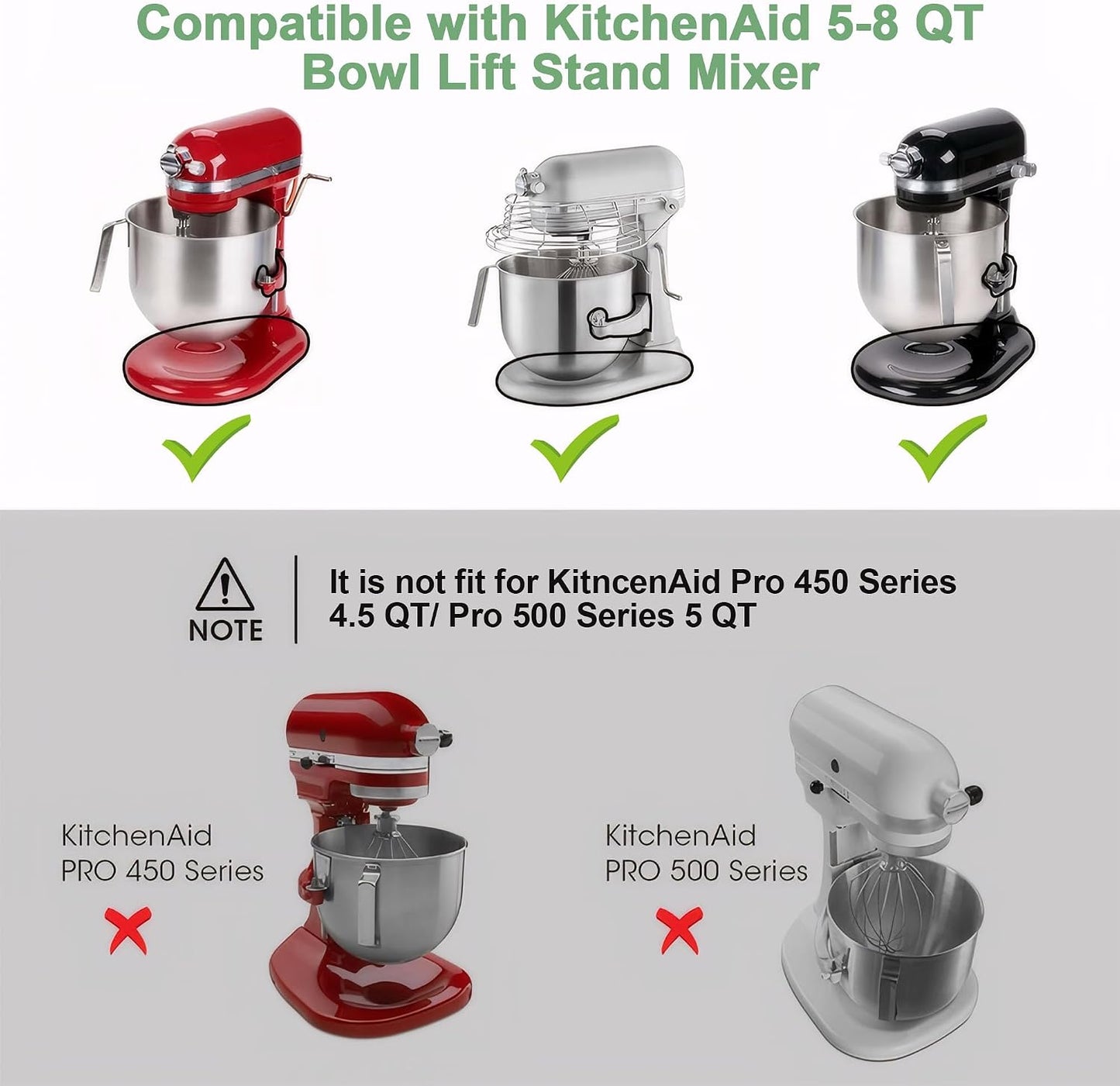 Alfombrilla deslizante acrílica para batidora KitchenAid