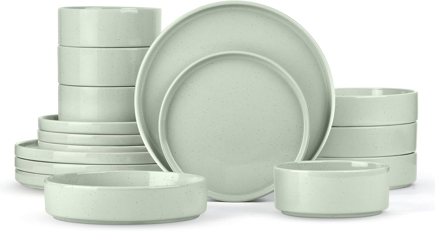 Set 16 Pzas Vajilla Porcelana Cuencos Pasta Servicio 4