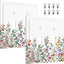 Cubiertas decorativas para interruptor 2 gang flores rústicas