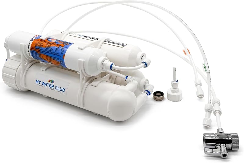 Sistema ósmosis reversa encimera 4 etapas 100 GPD