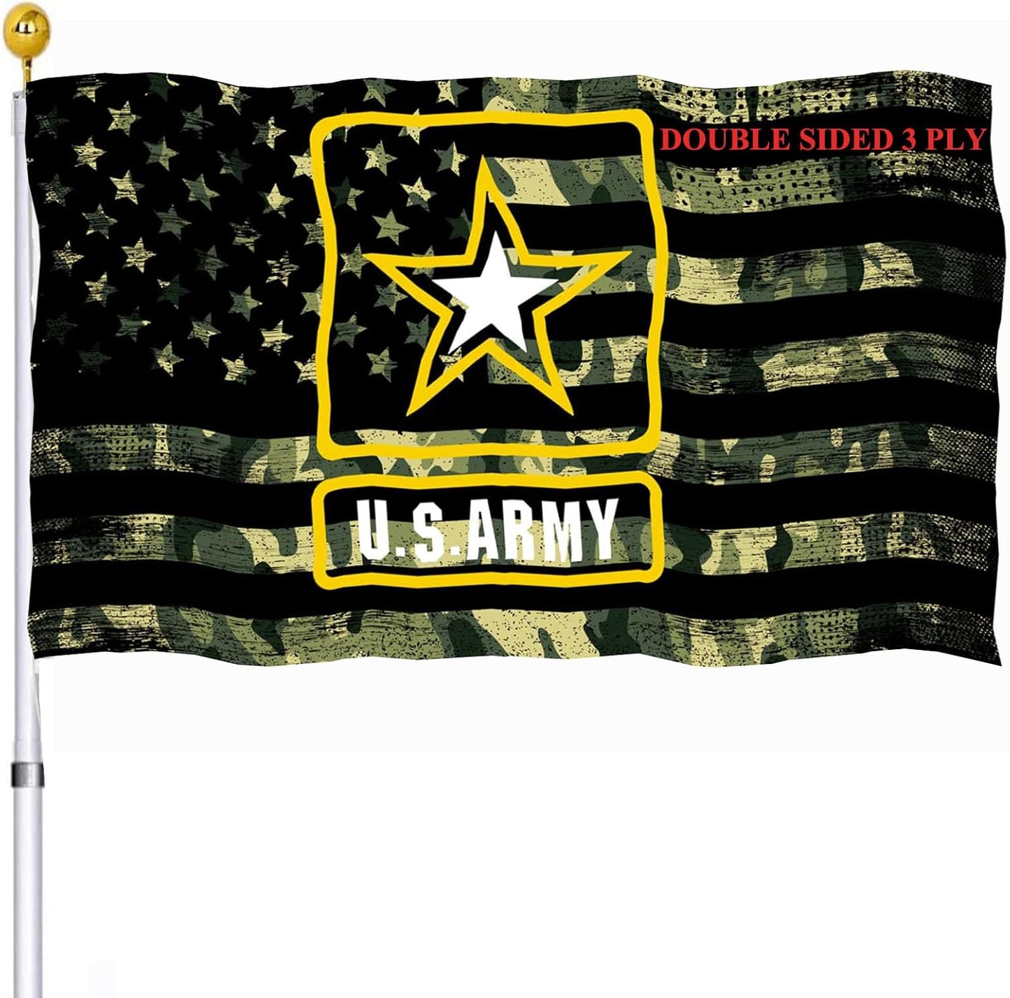 Bandera camuflaje doble cara 3x5 al aire libre