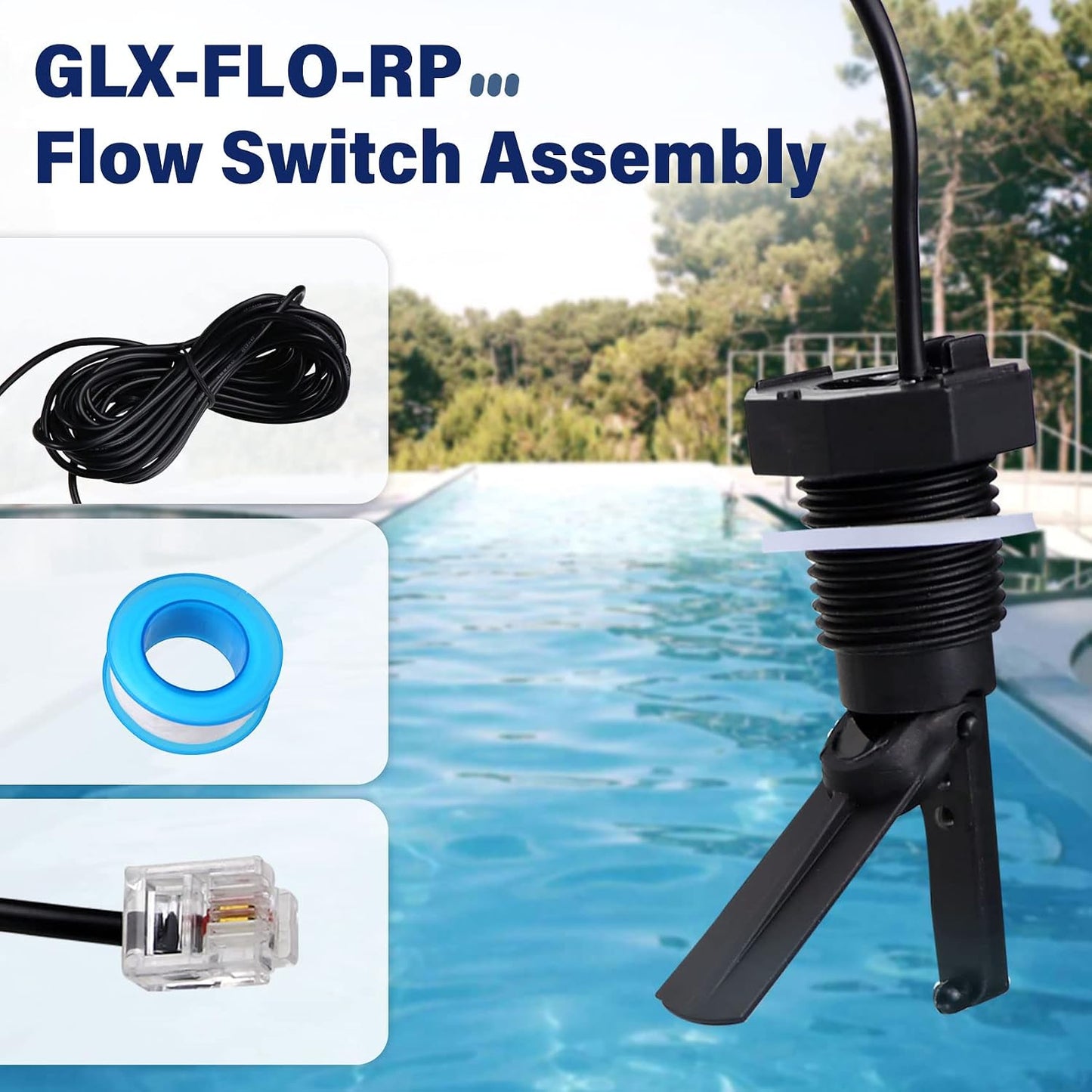 Interruptor flujo GLX-FLO-RP para sistema sal Hayward