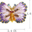 Caja baratijas mariposa bisagras joyería decorativa