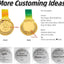 Medallas Oro Personalizadas 1er 2do 3er Lugar Escolares