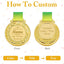 Medallas personalizadas oro plata bronce con cinta