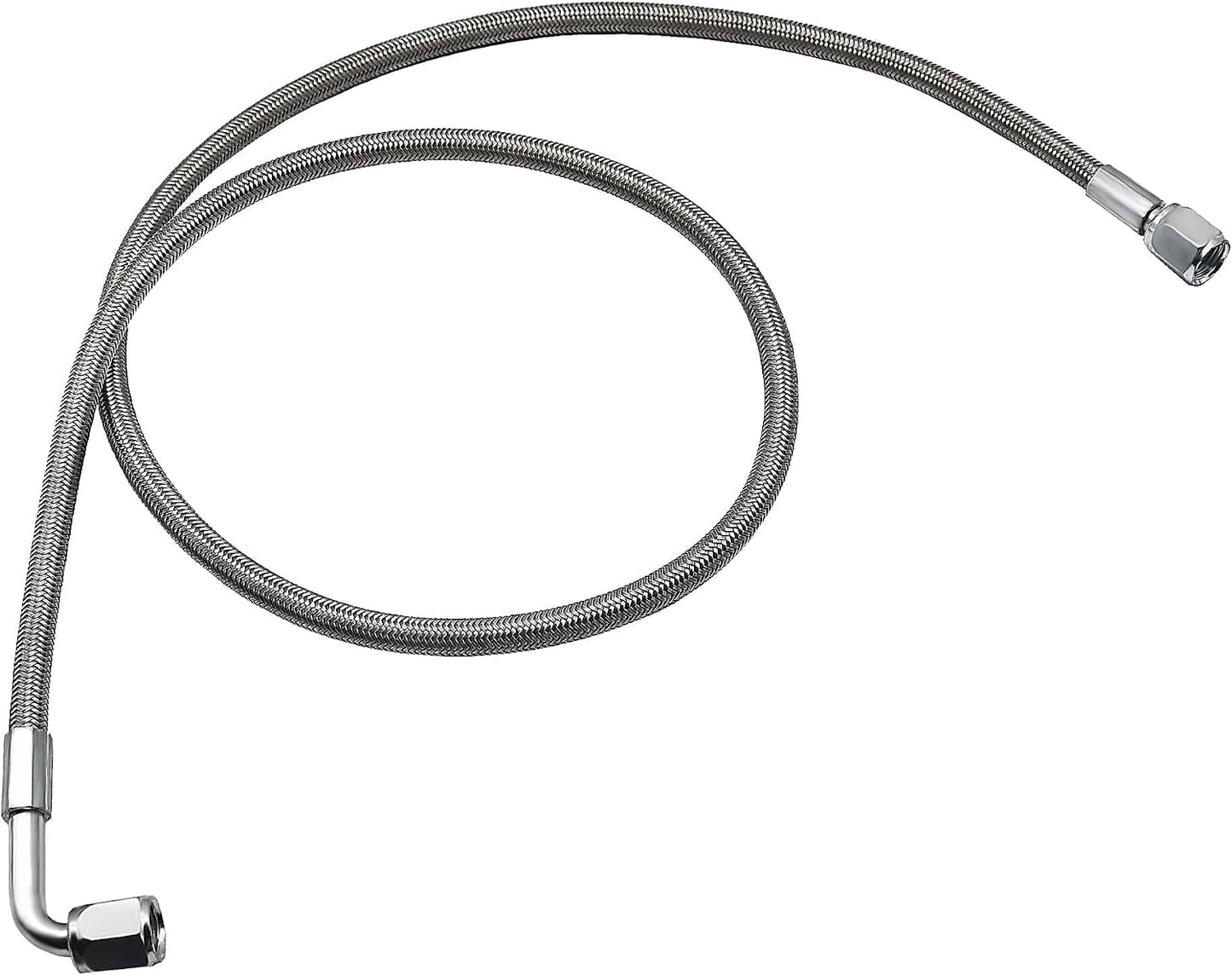 Línea aceite turbo 36" acero inox 90grados sensor remoto