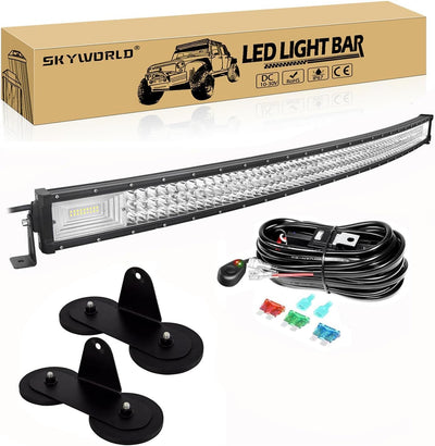 Barra luz LED curvada todoterreno 50" 648W 12V/24V