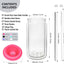 Vasos acrílicos 16oz doble pared con pajita transparente